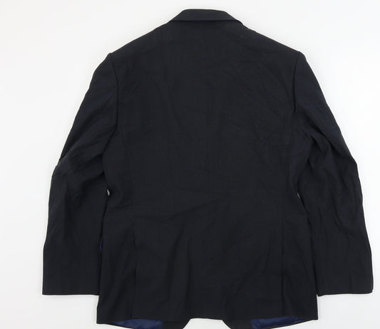 Mens UK Size 40 Marks and Spencer Regular Blue Suit Jacket