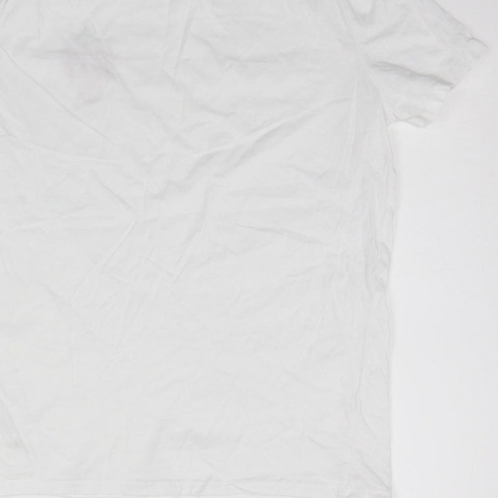 Womens UK Size 12 New Look White Basic Polo