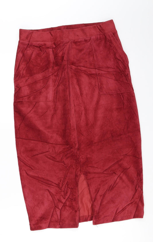 TU Womens Red Straight & Pencil Skirt Size 10
