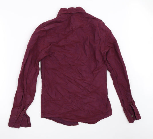 Topman Mens Purple Button-Up Size XS