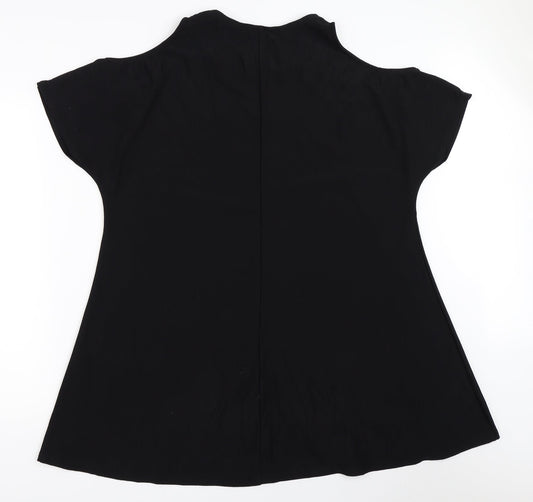 River Island Womens Black T-Shirt Dress Size 12