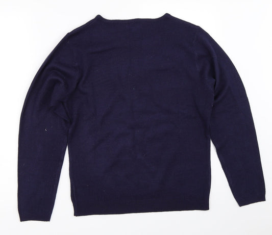 LXD Womens Blue Pullover Jumper Size 14