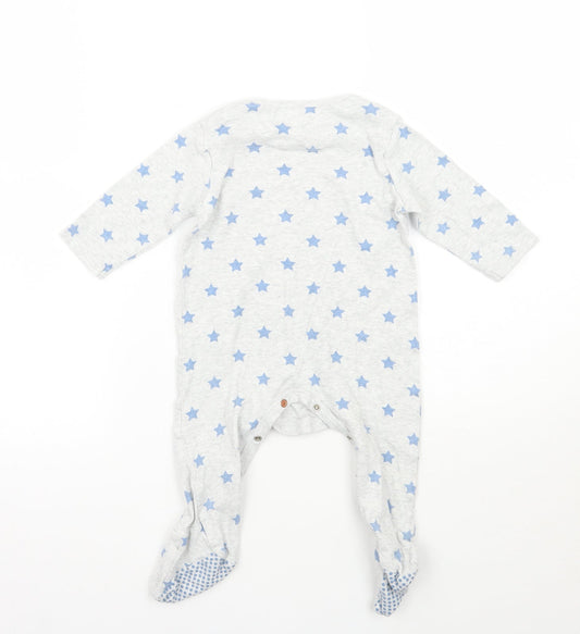 Mothercare Baby Grey Geometric Babygrow One-Piece Size 9-12 Months