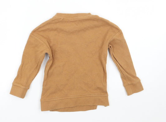 George Baby Brown Basic T-Shirt Size 12-18 Months