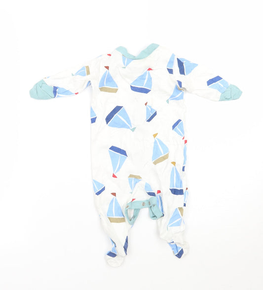NEXT Baby White Geometric Babygrow One-Piece Size 0-3 Months