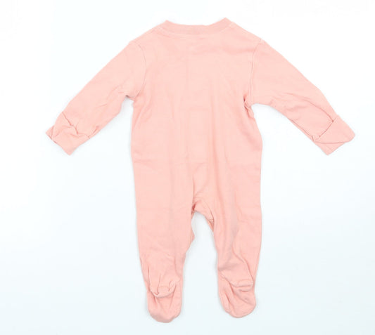 Marks and Spencer Girls Pink Babygrow One-Piece Size 0-3 Months