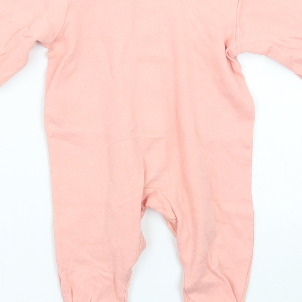 Marks and Spencer Girls Pink Babygrow One-Piece Size 0-3 Months