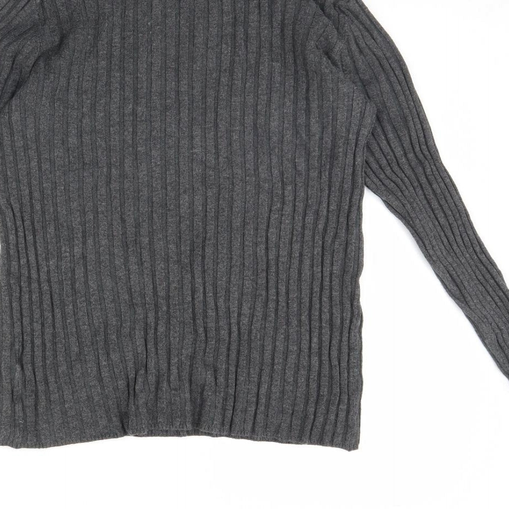 Womens UK Size 10 Papaya Grey Pullover Jumper