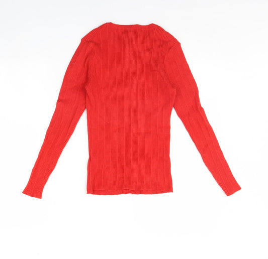 Primark Womens Red Pullover Jumper Size M
