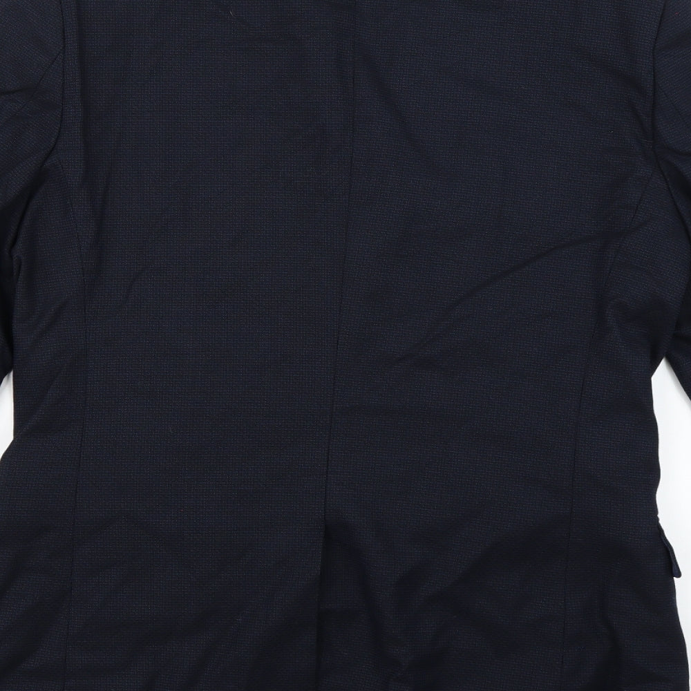Mens UK Size L t&w Regular Blue Suit Jacket