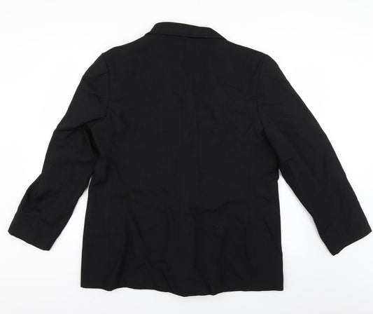 Mens UK Size 42 St Michael Regular Black Suit Jacket