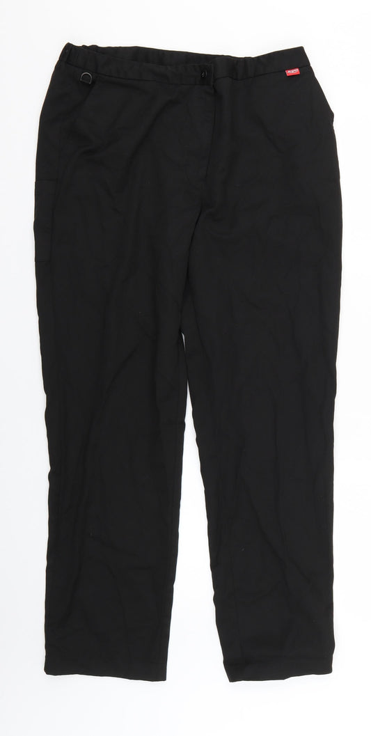 Womens UK Size 14 Dimensions Regular Fit Black Trousers