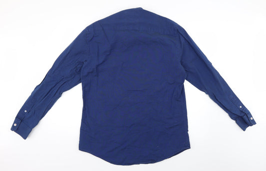 Zara Mens Blue Dress Shirt Size 42