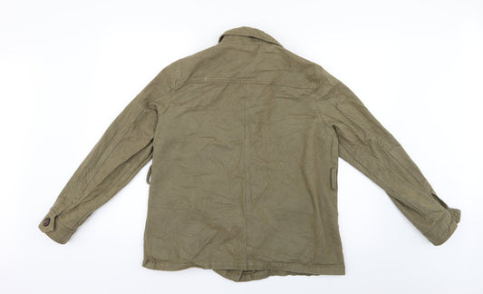 Primark Womens Green Overcoat Coat Size 12