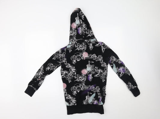 H&M Womens Multicoloured Pullover Hoodie Size 6