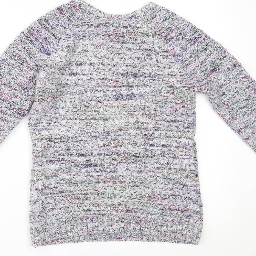 Womens UK Size 8 Preworn Multicoloured Pullover Jumper