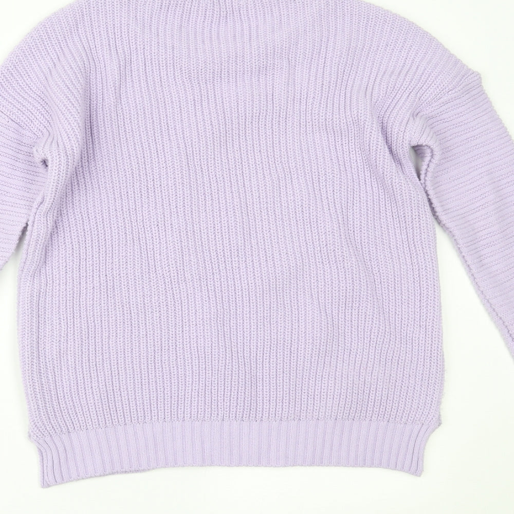 Womens UK Size 4 Preworn Purple Pullover Jumper
