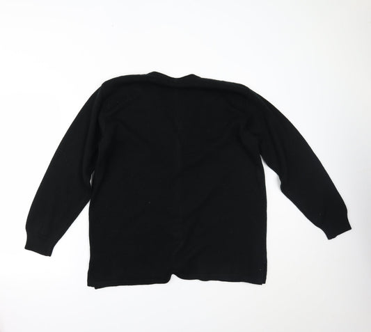 Dil Womens Black Cardigan Jumper Size XL