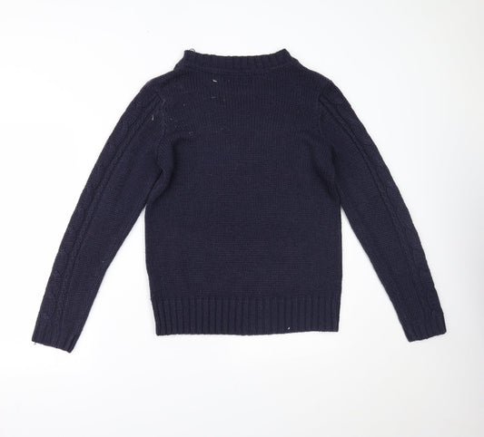Womens UK Size M Originals Knitwear Blue Pullover Jumper