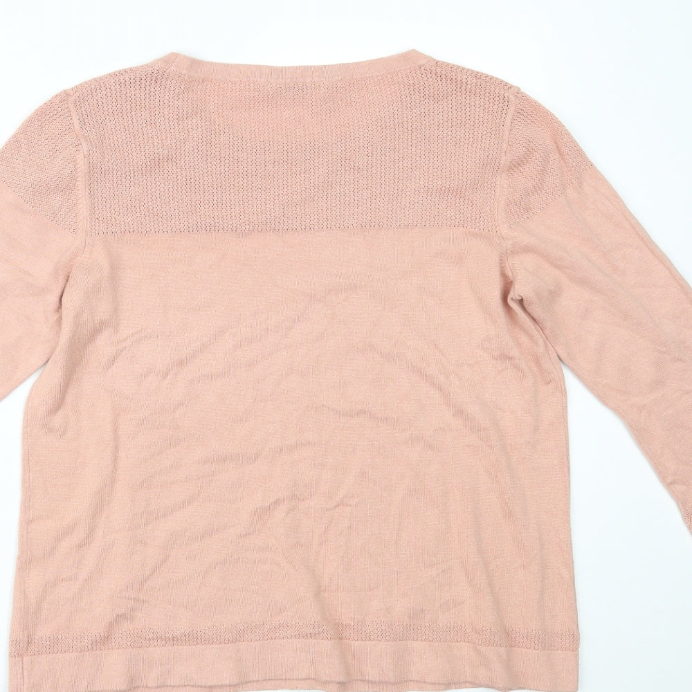 Womens UK Size 14 Marks and Spencer Pink Basic Blouse