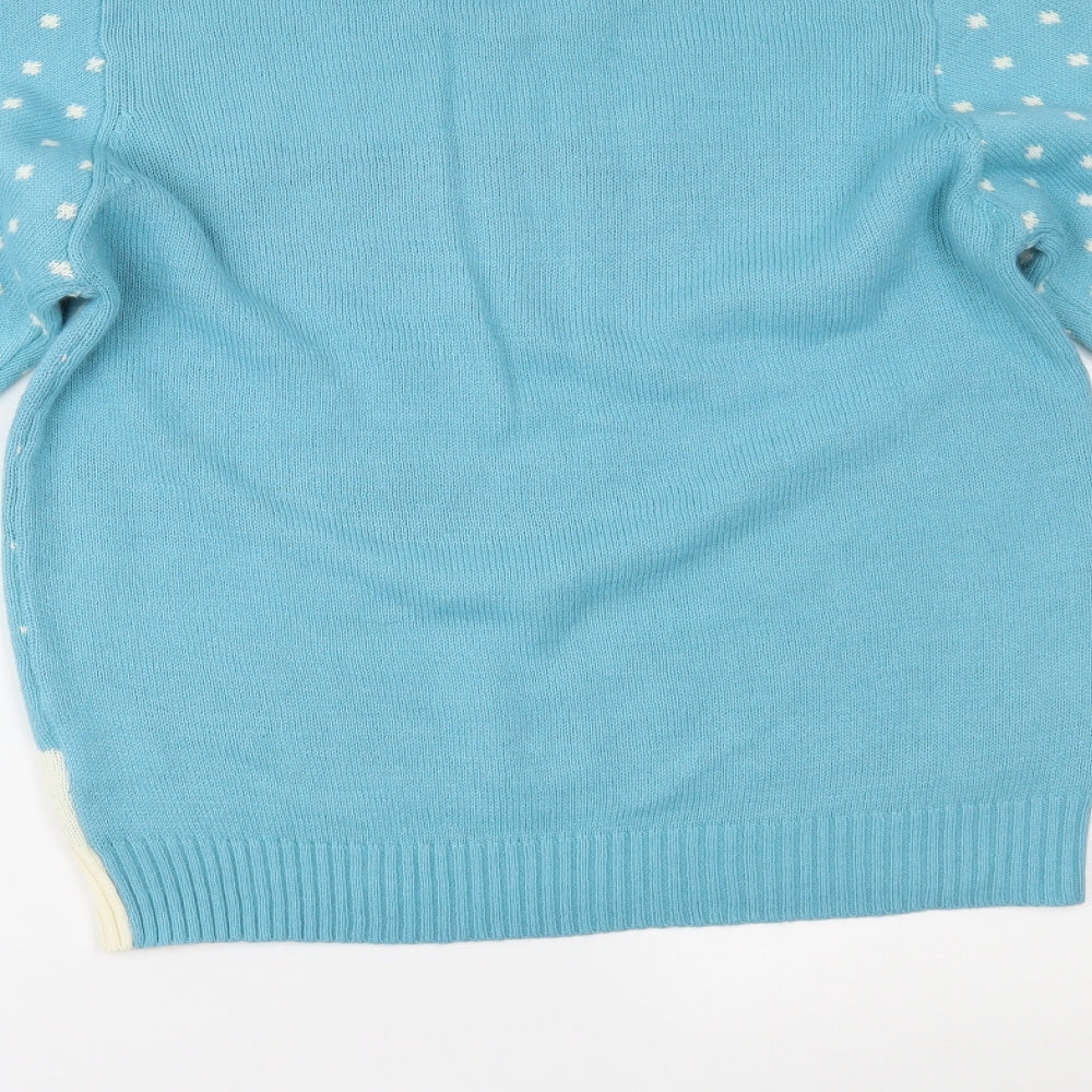 Avenue Womens Blue Pullover Jumper Size M