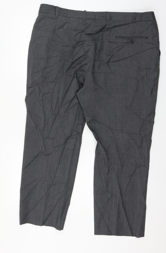 Preworn Mens Grey Trousers Size 42 in L28 in