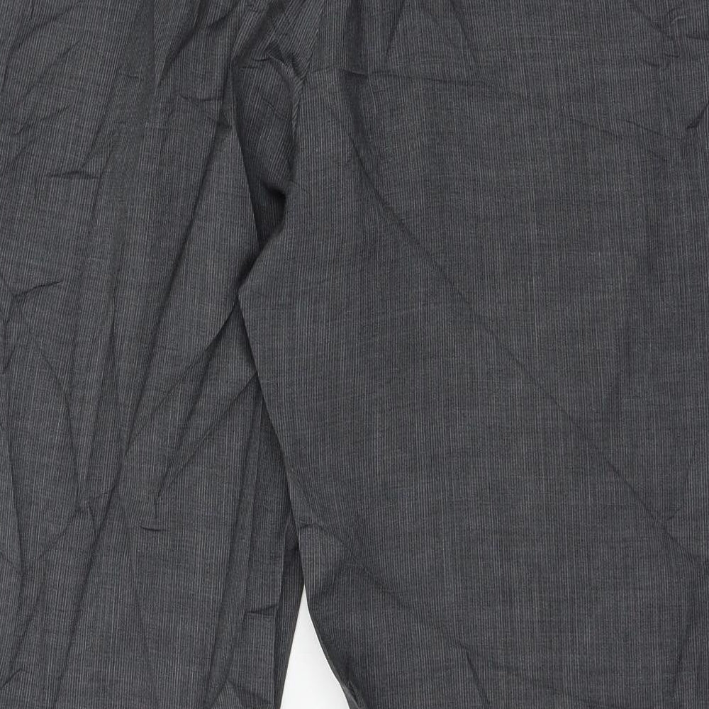 Mens UK Size 42 in Preworn Regular Fit Grey Trousers