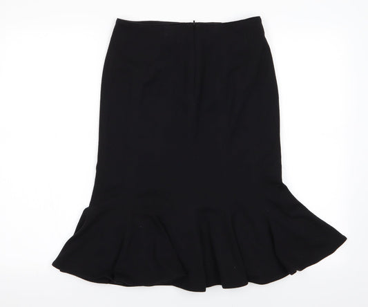 Minuet Womens Black   Trumpet Skirt Size 10