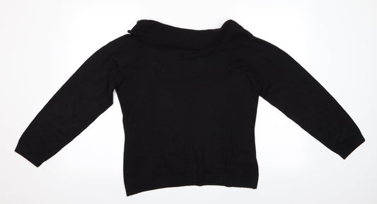 George Womens Black Pullover Jumper Size S