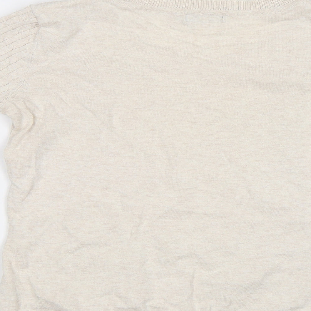 F&F Womens Beige Pullover Jumper Size 10