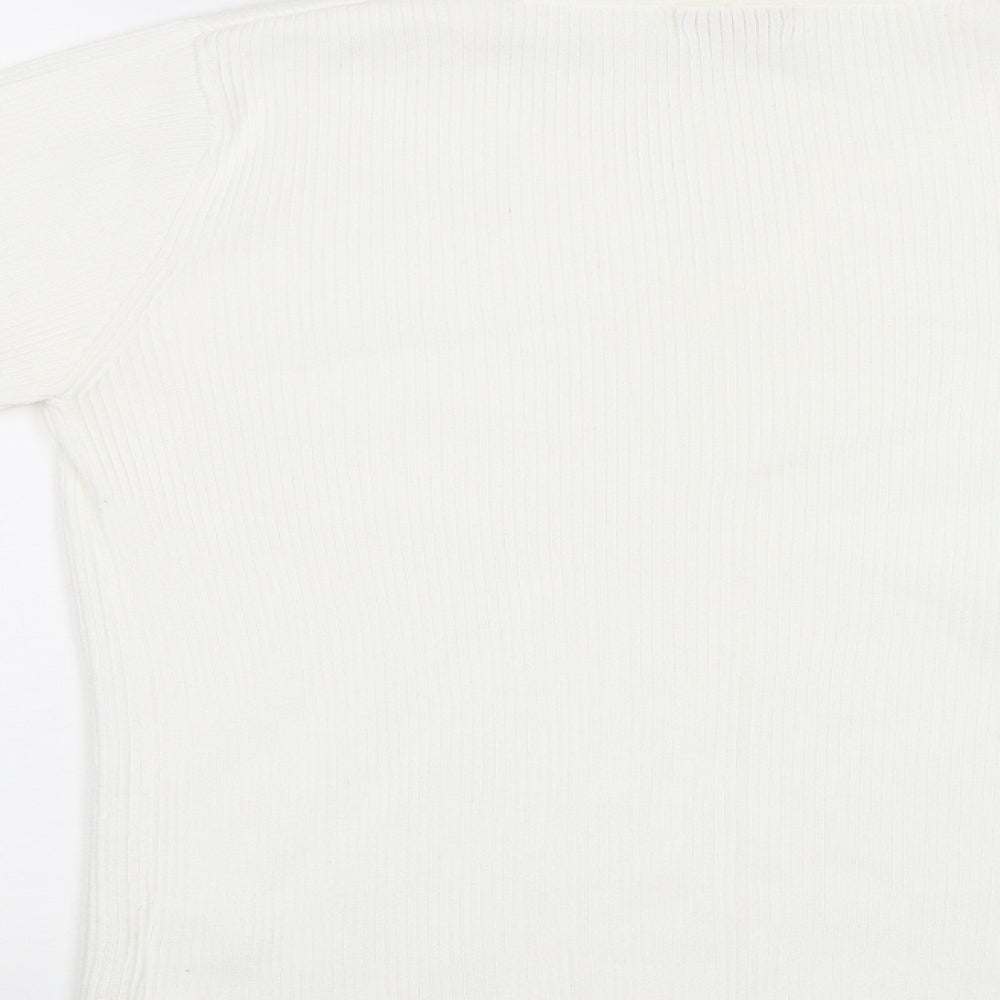Womens UK Size M Bonmarché White Pullover Jumper