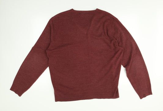 Greenwoods Mens Red Pullover Jumper Size XL