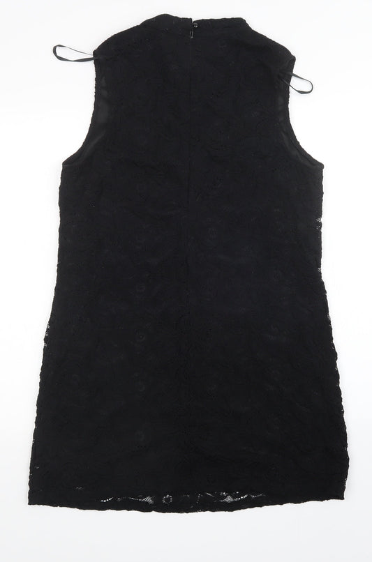 AX Womens Black Floral Sheath Size 14