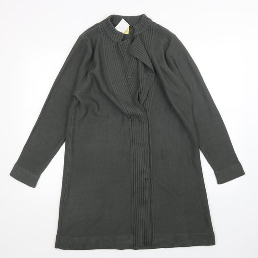 Womens UK Size 12 Agenda Green Cardigan Jumper