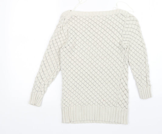Womens UK Size 10 Monsoon Beige Pullover Jumper
