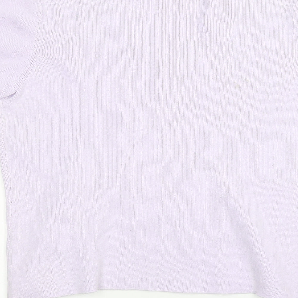 BHS Womens Purple Basic T-Shirt Size 14