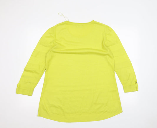 F&F Womens Yellow Basic T-Shirt Size 8