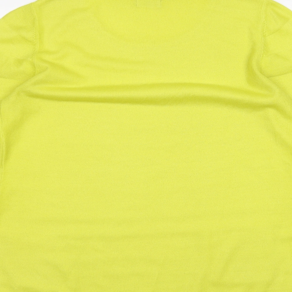 F&F Womens Yellow Basic T-Shirt Size 8