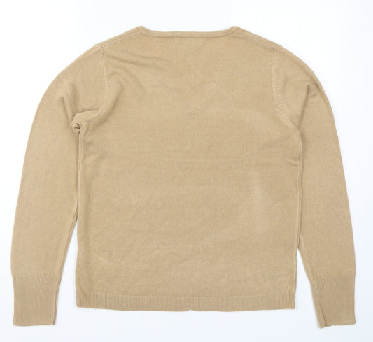 Primark Womens Beige Knit Pullover Jumper Size 10