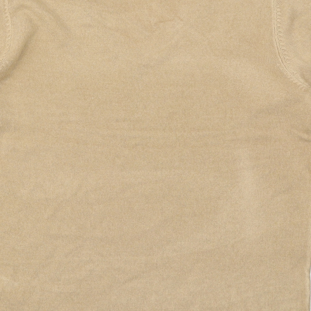 Primark Womens Beige Knit Pullover Jumper Size 10