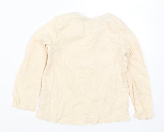 TU Girls Beige Basic T-Shirt Size 3-4 Years