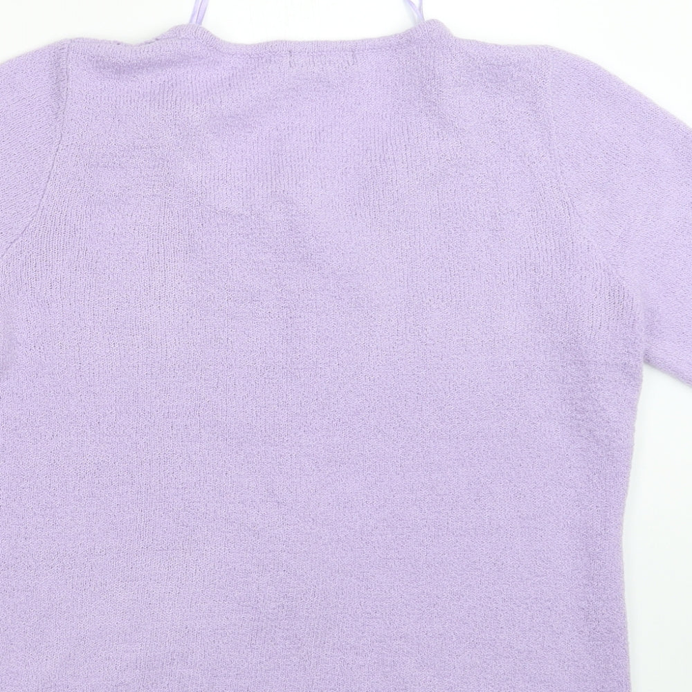 Womens UK Size S BM Purple Pullover Jumper