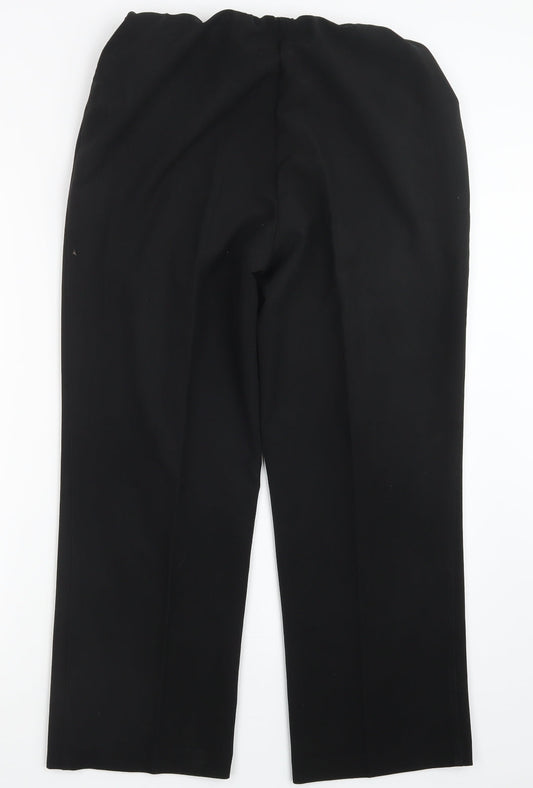 Classic Womens Black Trousers Size 14 L26.5 in