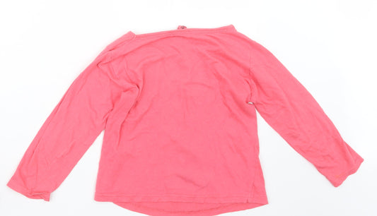 girl2girl Girls Pink Basic T-Shirt Size 5-6 Years