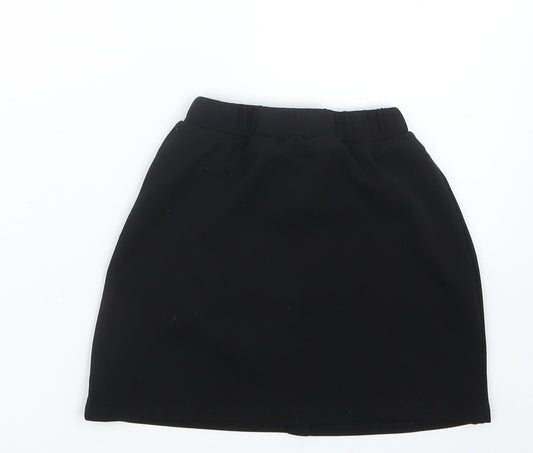 SheIn Girls Black Straight & Pencil Skirt Size 9 Years