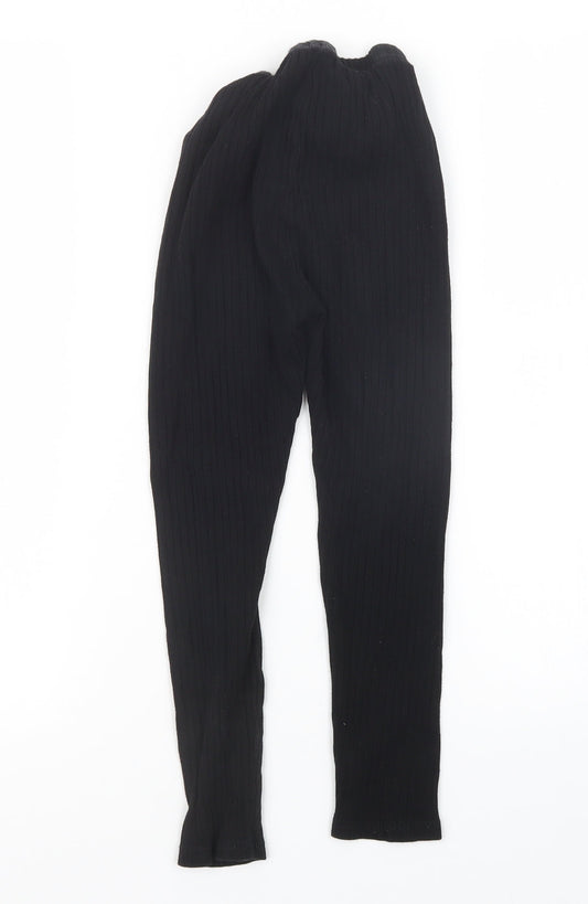 SheIn Girls Black Carrot Trousers Size 9 Years