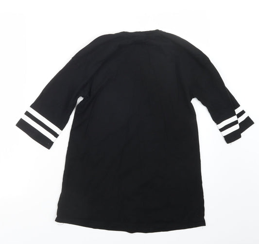 SheIn Girls Black Basic T-Shirt Size 10 Years