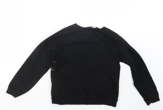 SheIn Girls Black Pullover Jumper Size 10 Years