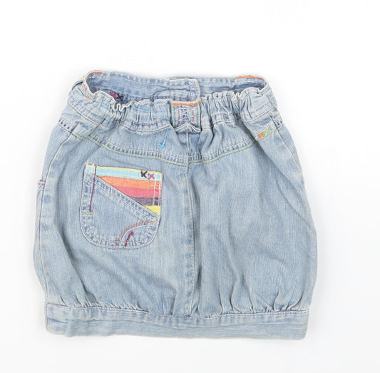 Cherokee Girls Blue Denim Straight & Pencil Skirt Size 5-6 Years