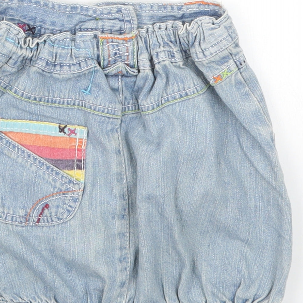 Cherokee Girls Blue Denim Straight & Pencil Skirt Size 5-6 Years